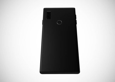 Akıllı telefon, cep telefonu, geri dönüş. Model Yukarı. 3d Hazırlama