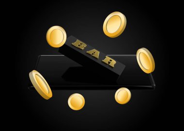 Slot Machine Online Casino Mobil Telefon Oyun 3d Render. Bar işareti 