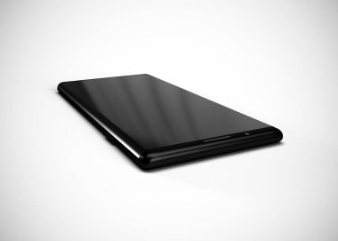 Akıllı telefon, cep telefonu, geri dönüş. Model Yukarı. 3d Hazırlama