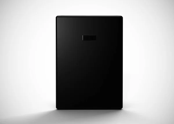 Černý Vykreslený Tablet Ilustrace — Stock fotografie