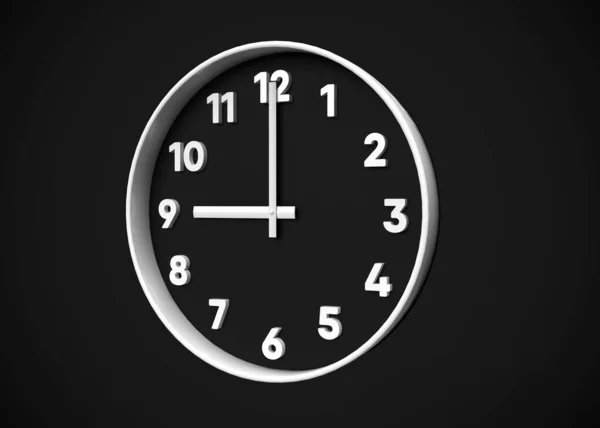 Clock Time Concept Render — 스톡 사진