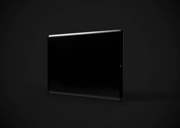 Tablet Preto Render Computador — Fotografia de Stock