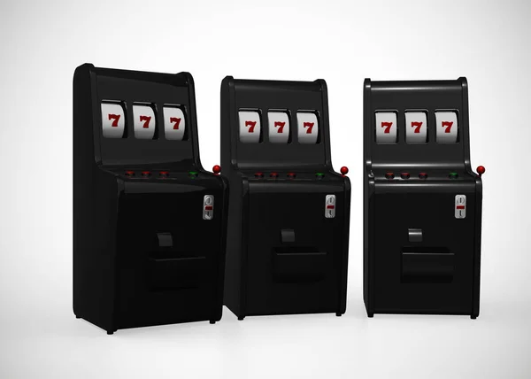 Slot Machines Render — Stockfoto