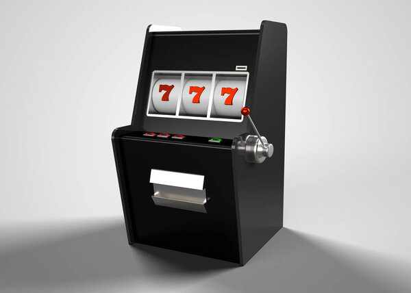 Slot Machine 3D Render