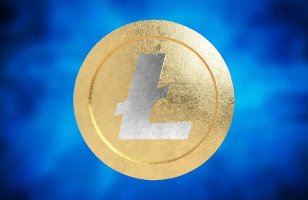 Lite Coin Render Crypto Currency — 스톡 사진