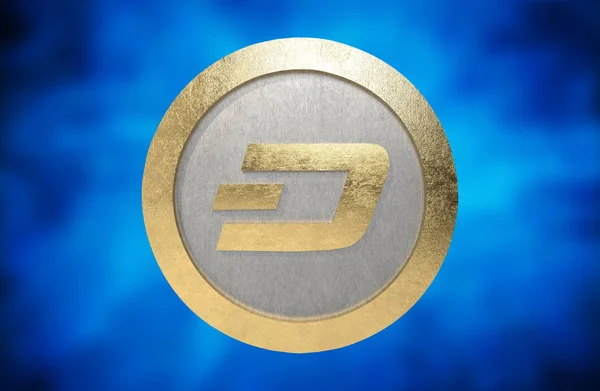Dash Coin Cryptocurrency Render — 스톡 사진