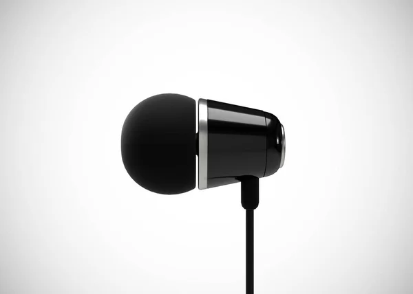 Hörlurar Ear Earphone3D Render — Stockfoto