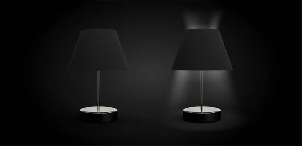 Nachttischlampen Design Render — Stockfoto