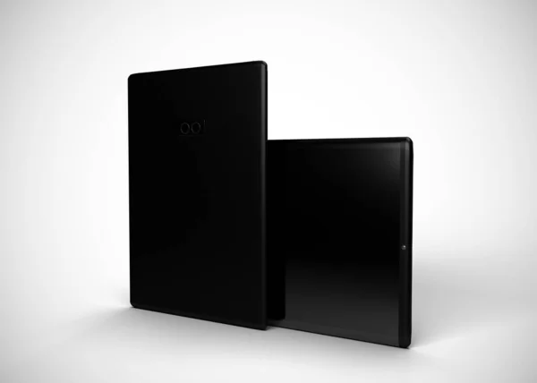 Tablets Black Render Computers — 스톡 사진