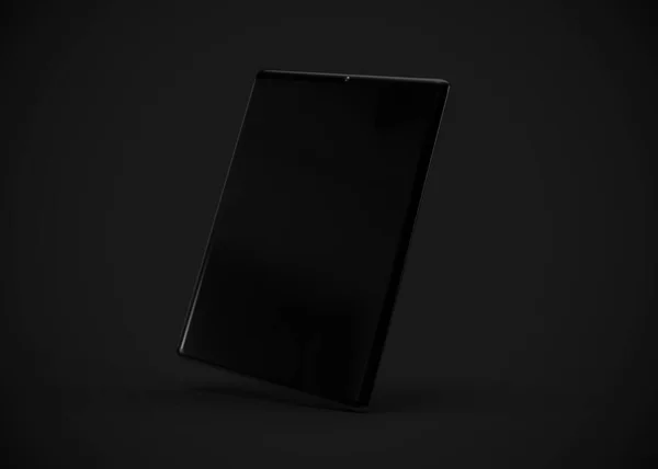 Tableta Black Render Počítač — Stock fotografie