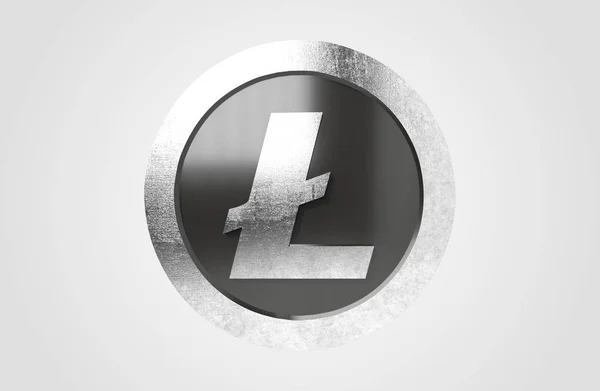 Lite Coin Render Crypto Currency — 스톡 사진