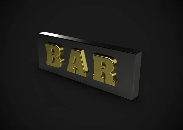 Slot Machine Online Casino Game Render Bar Sign — ストック写真