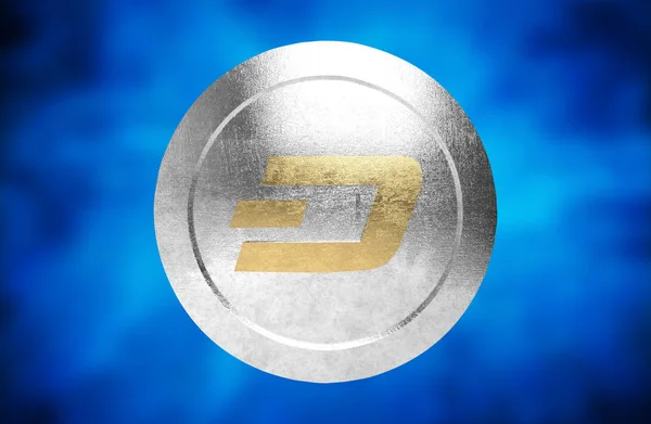 Dash Coin Cryptocurrency Render — Stock Fotó