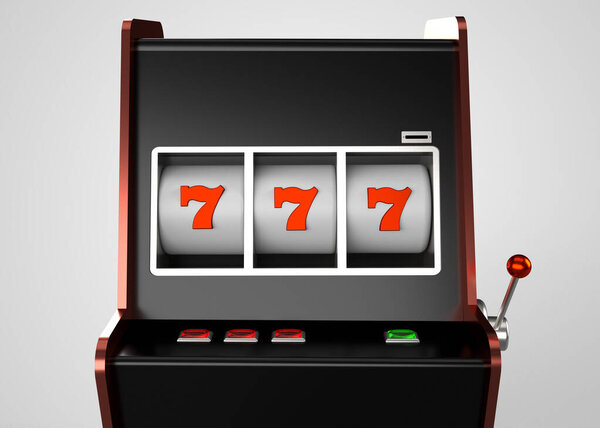 Slot Machine 3D Render