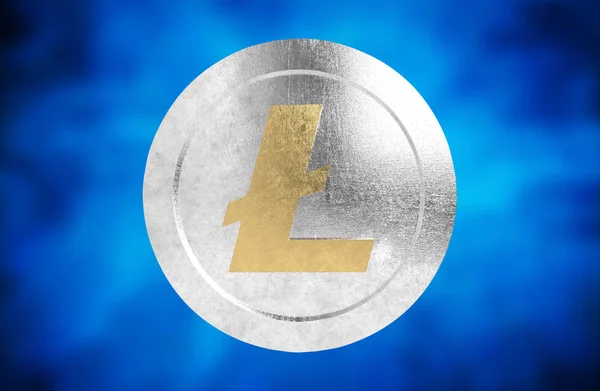 Lite Coin Render Crypto Currency — 스톡 사진