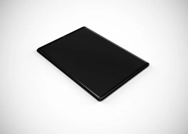 タブレットブラック3Dレンダリング イラスト — ストック写真