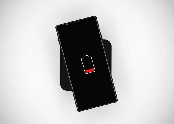 Smartphone Mobile Phone Back Mock Render Wireless Charge — 스톡 사진