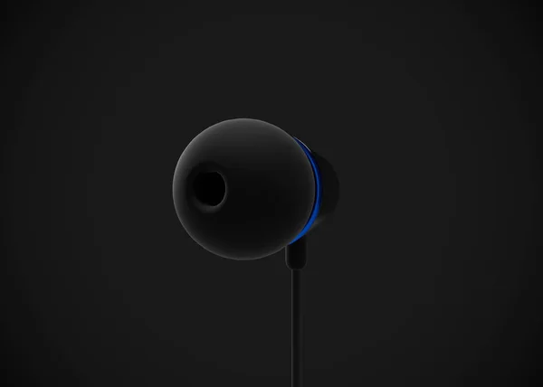 Auriculares Ear Earphone3D Render — Foto de Stock