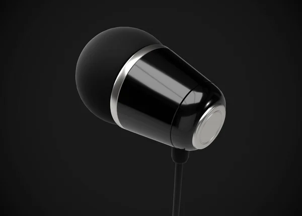 Ακουστικά Ear Earphone3D Render — Φωτογραφία Αρχείου