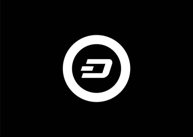 Kripto para birimi vektör çizimi. tire bozuk para simgesi