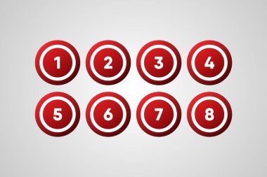 Bingo Topları Vektör İllüstrasyonu  