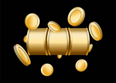 Slot Makinası 3d Render. Vektör illüstrasyonu  