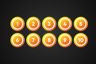 Bingo Topları Vektör İllüstrasyonu