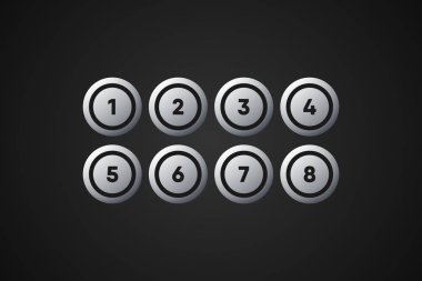 Bingo Topları Vektör İllüstrasyonu