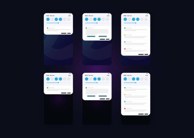 Akıllı telefonlar, cep telefonları, ekranlar. 3d Hazırlama 