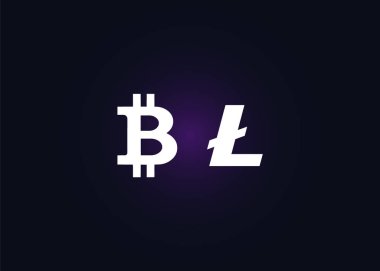 Kripto para birimleri vektör resimleme simgeleri 
