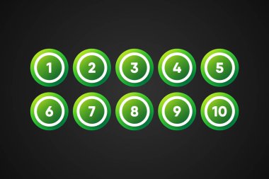 Bingo Topları Vektör İllüstrasyonu