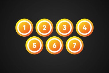 Bingo Topları Vektör İllüstrasyonu