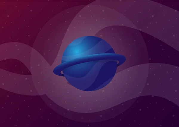 Planet Cosmos Space Vector Illustration — 스톡 벡터
