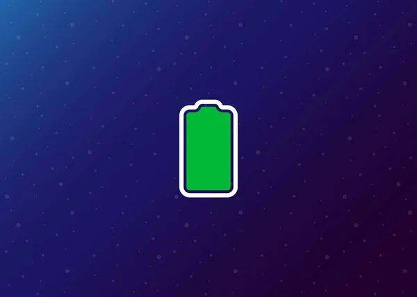 Plage Charge Batterie Illustration Vectorielle — Image vectorielle