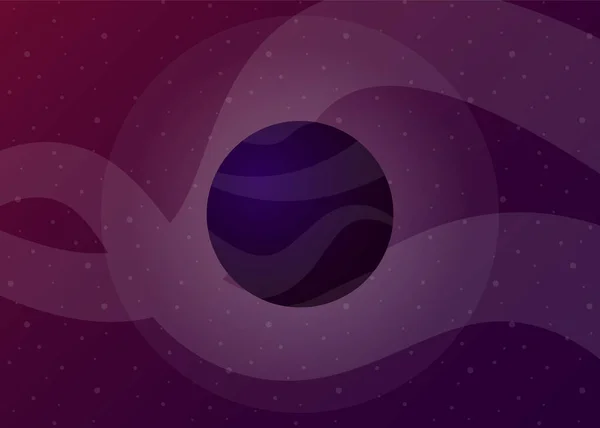 Planet Cosmos Space Vector Illustration — Stock Vector