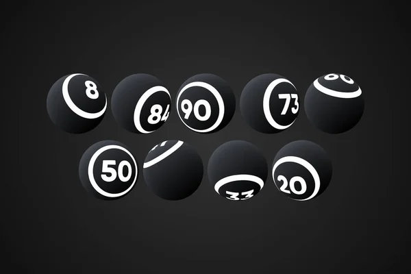 Bingo Balls Vector Illustration — Stock Vector
