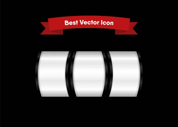 Slot Machine Render Vector Illustration — Stock Vector