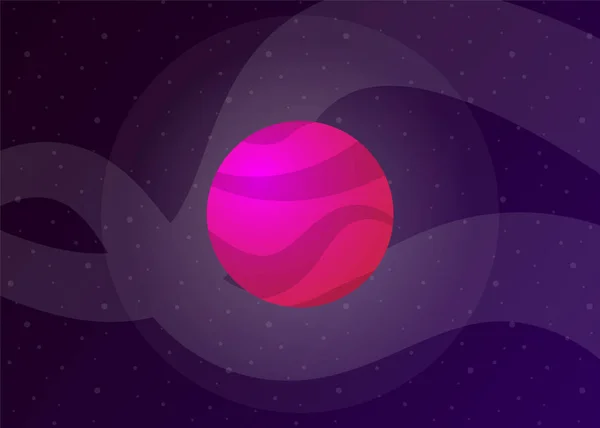 Planet Cosmos Space Vector Illustration — 스톡 벡터