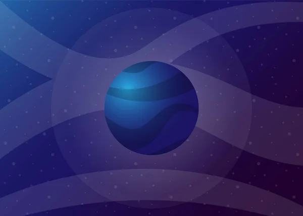 Planeta Cosmos Espaço Ilustração Vetorial — Vetor de Stock