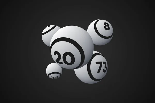 Bingo Balls Vector Illustration — 스톡 벡터