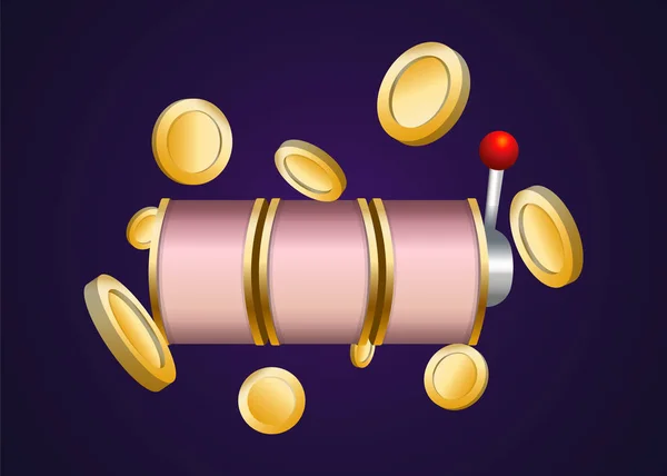 Slot Machine Render Vector — Stockvector