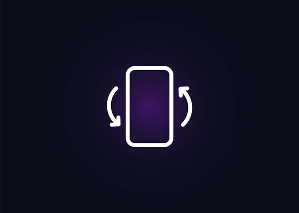 Akıllı telefon, cep telefonu rotasyonu. vektör