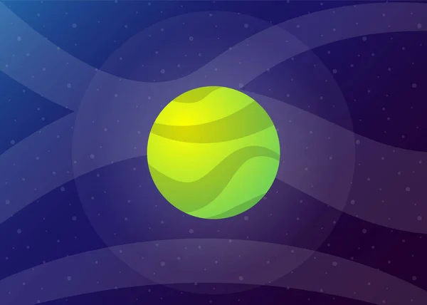 Planeta Cosmos Espaço Ilustração Vetorial —  Vetores de Stock