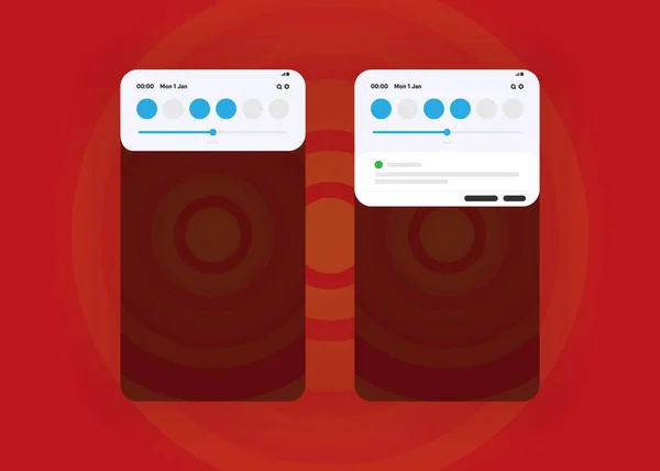 Smartphones Teléfonos Móviles Pantallas Renderizado — Vector de stock