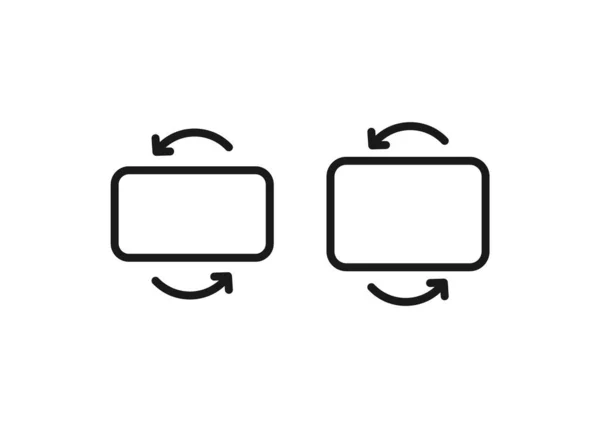 Smartphone Tablet Rotation Vector — 스톡 벡터