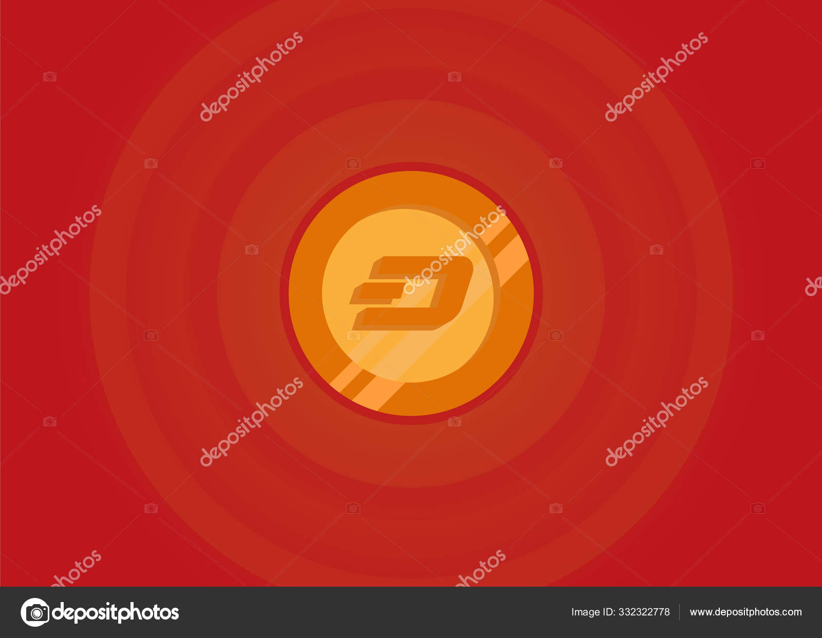 Cryptocurrency Vector Illustration Dash Coin Icon Stock Vector by ©nermin99  332322778