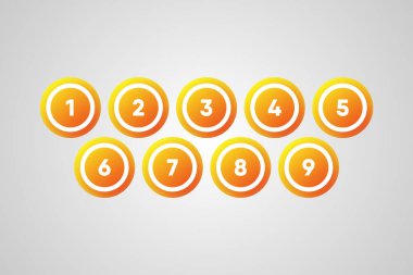 Bingo Topları Vektör İllüstrasyonu  