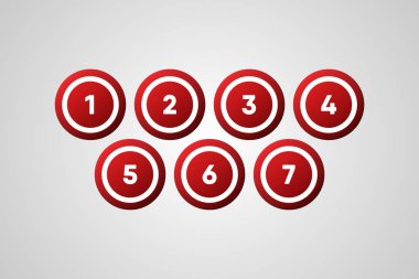 Bingo Topları Vektör İllüstrasyonu  