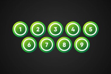 Bingo Topları Vektör İllüstrasyonu