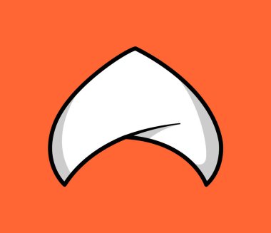 Türban Simgesi Vektör İllüstrasyonu